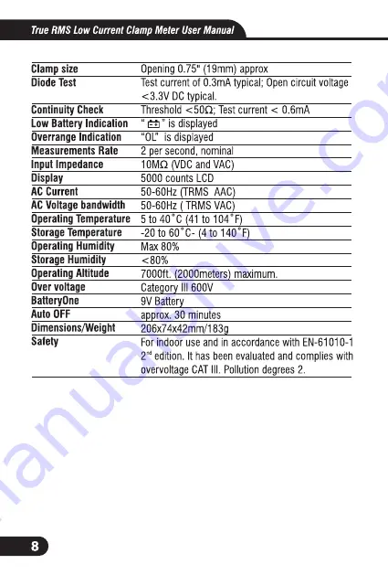 CEM DT-338 User Manual Download Page 8