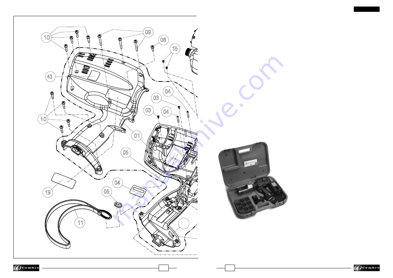 Cembre B135-UC Operation And Maintenance Manual Download Page 9