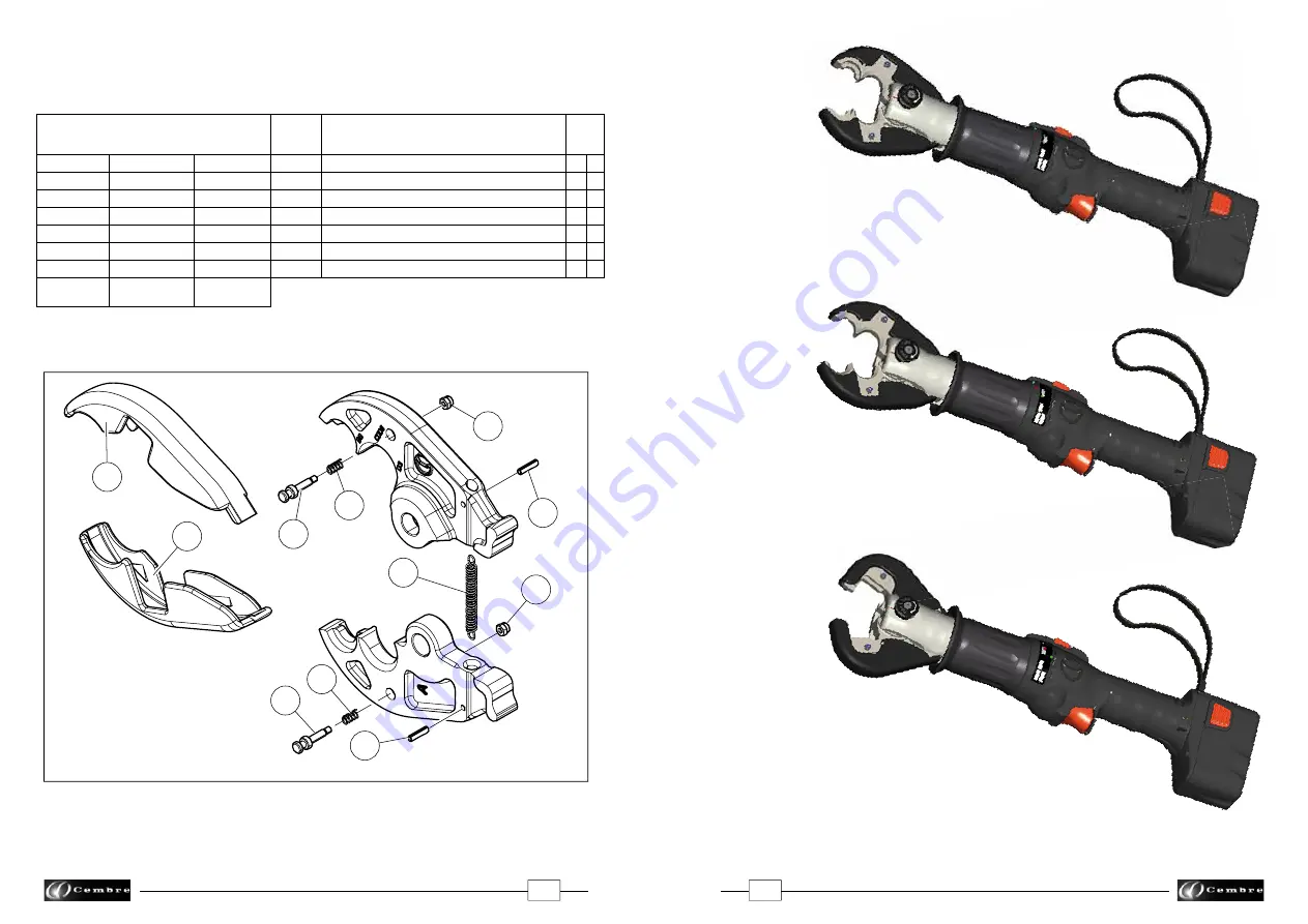 Cembre B54-YD6 Operation And Maintenance Manual Download Page 3