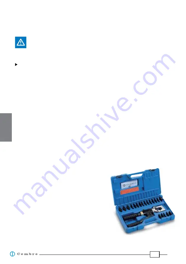 Cembre HT51D Operation And Maintenance Manual Download Page 14