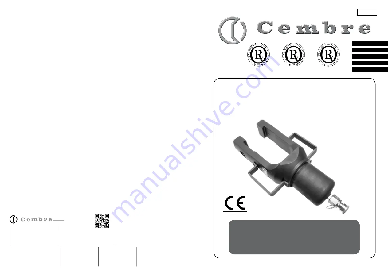 Cembre RHU230-630 Скачать руководство пользователя страница 1