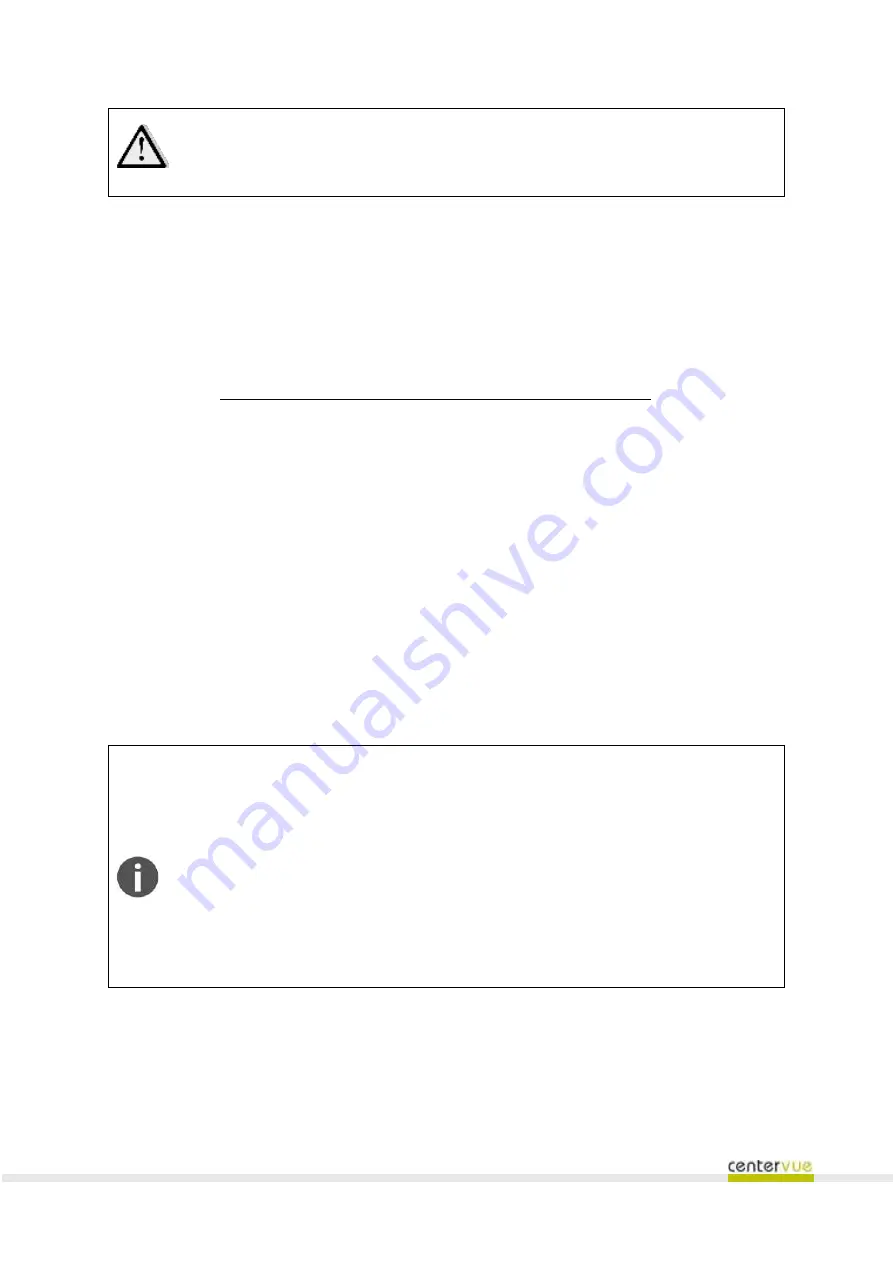 CenterVue drs plus Operating Manual Download Page 35