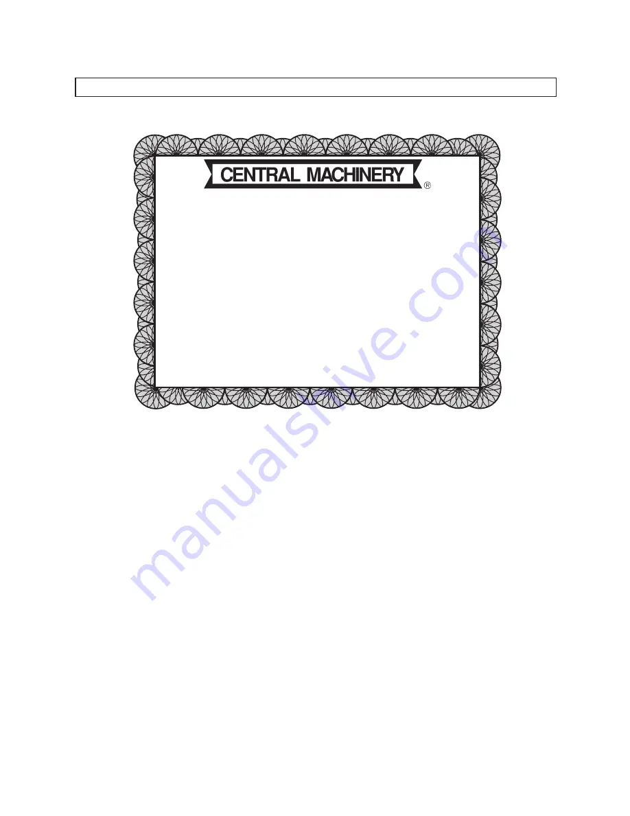 Central Machinery 34542 Assembly And Operating Instructions Manual Download Page 11