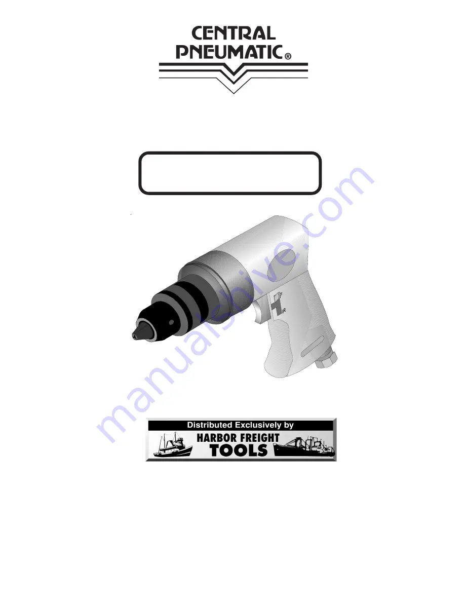 Central Pneumatic 94585 Assembly And Operating Instructions Manual Download Page 1