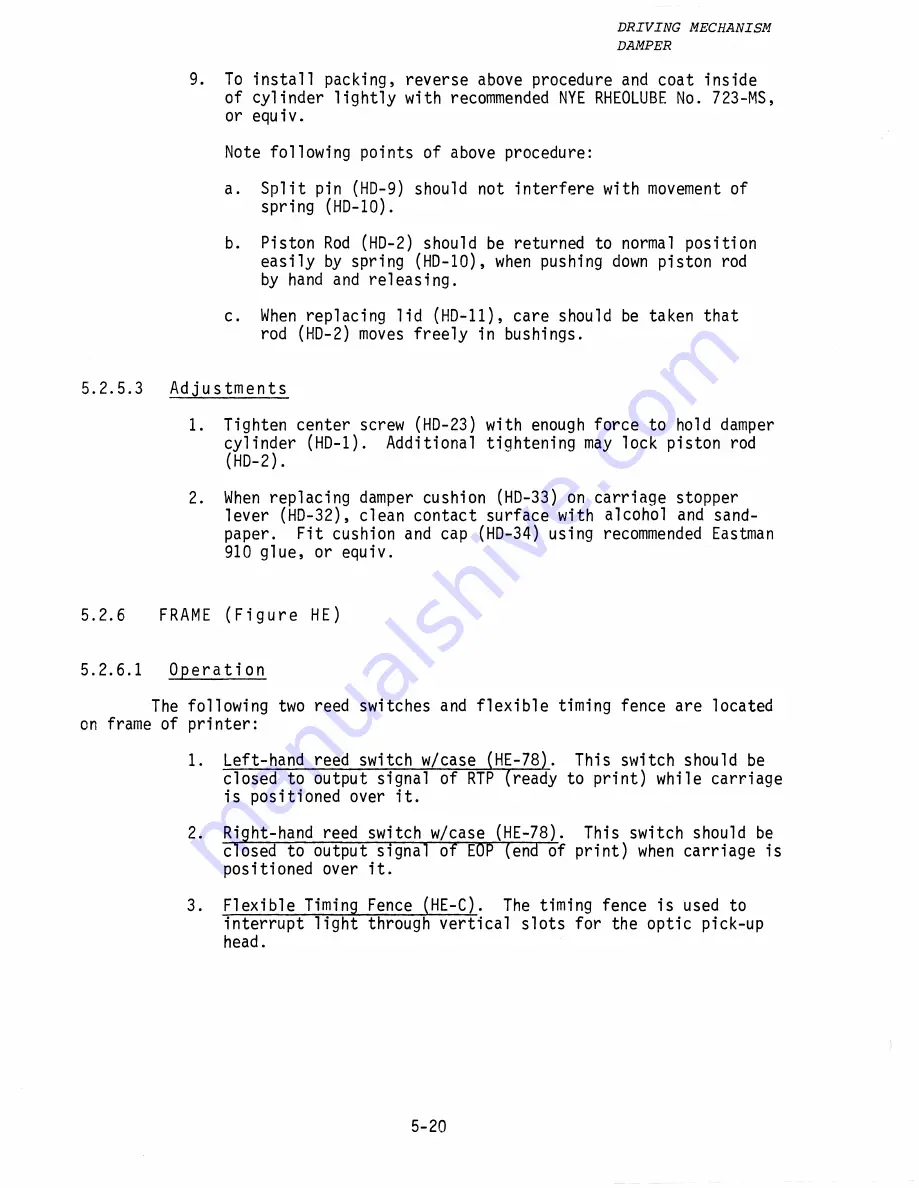 Centronics 101AL Technical Manual Download Page 92