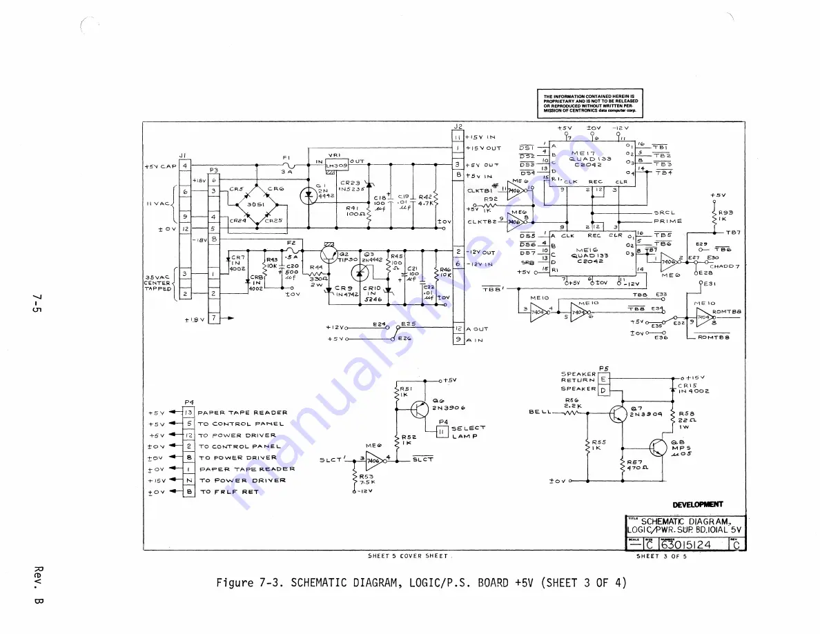 Centronics 101AL Скачать руководство пользователя страница 135