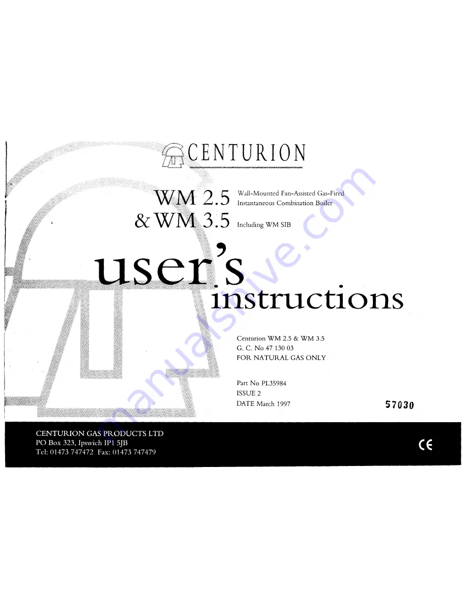 Centurion WM 2.5 User Instructions Download Page 1