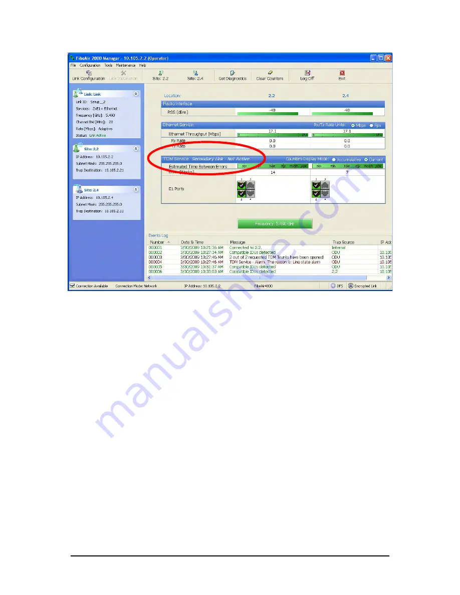 Ceragon FA4800 User Manual Download Page 186