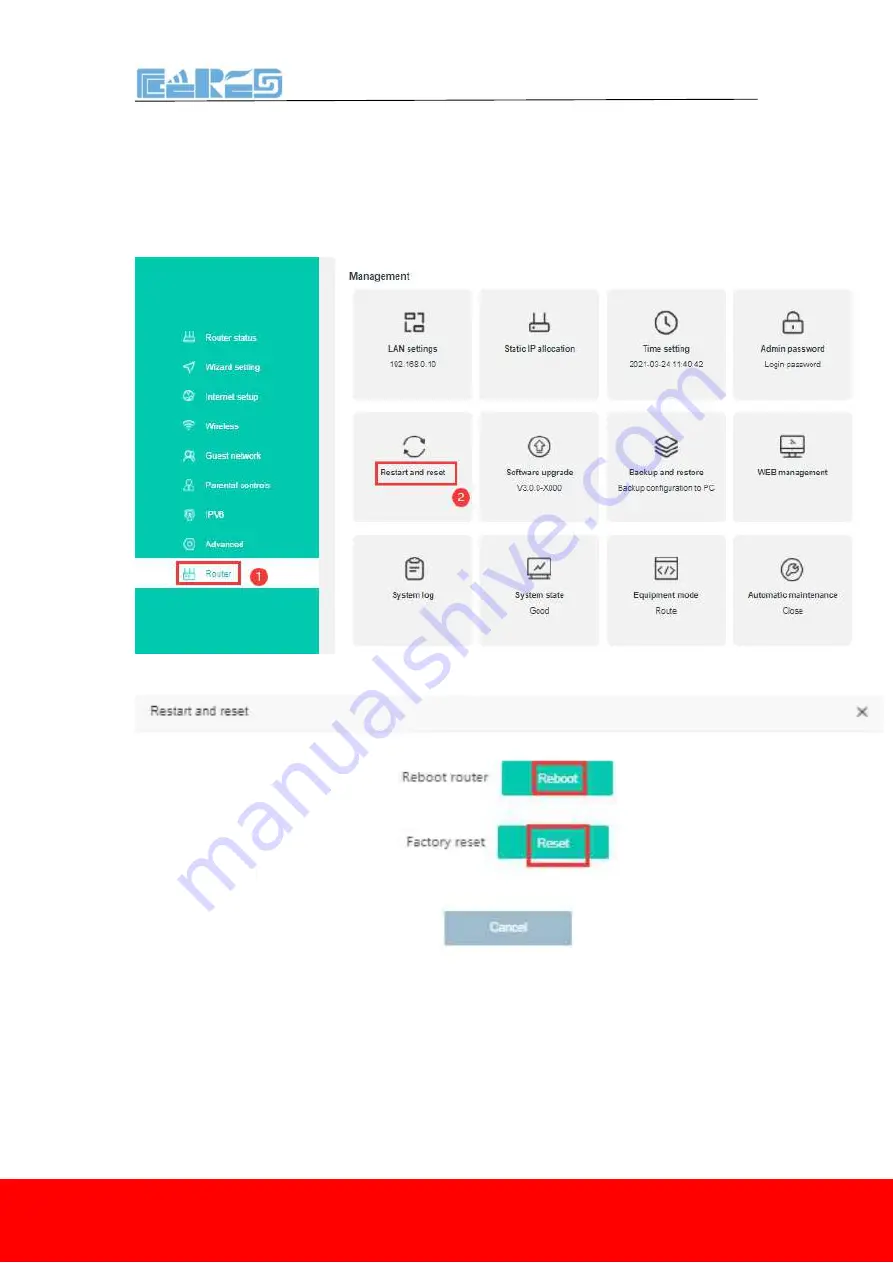 CERES WR133F-M20 User Manual Download Page 22