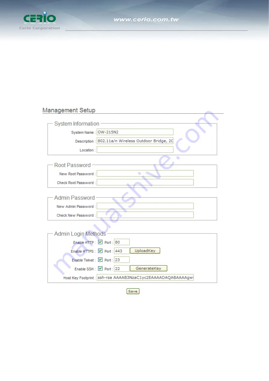 Cerio OW-200N2 User Manual Download Page 251