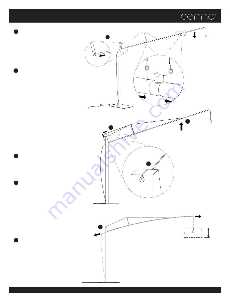 CERNO Fons Floor Lamp Aassembly Instructions Download Page 2