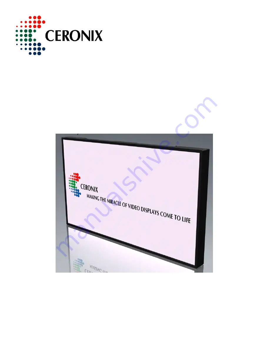 Ceronix 0-LCD Series Specification And Operation Manual Download Page 1