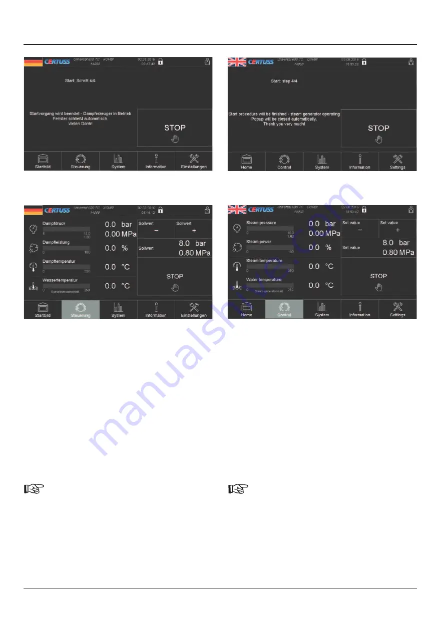 CERTUSS 500 - 1800 EC Operating Instructions Manual Download Page 47