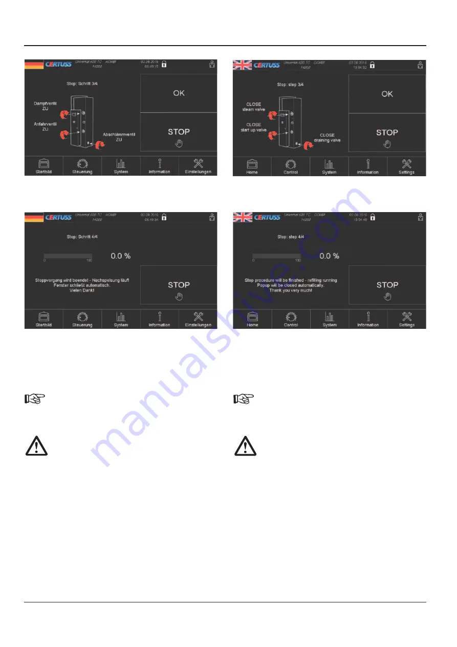 CERTUSS 500 - 1800 EC Operating Instructions Manual Download Page 49