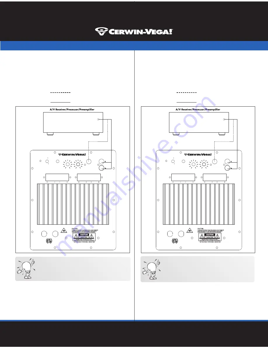 Cerwin-Vega CMX10s Instruction Manual Download Page 5