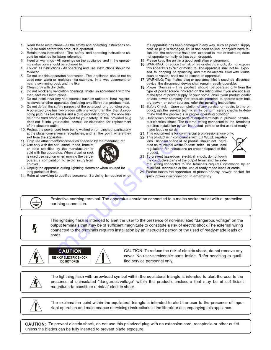 Cerwin-Vega CXA-10 Operation Manual Download Page 2