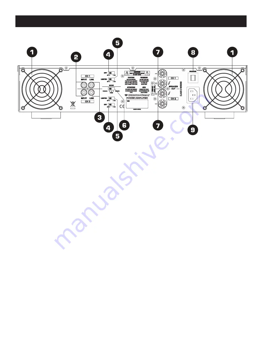 Cerwin-Vega CXA-10 Operation Manual Download Page 5