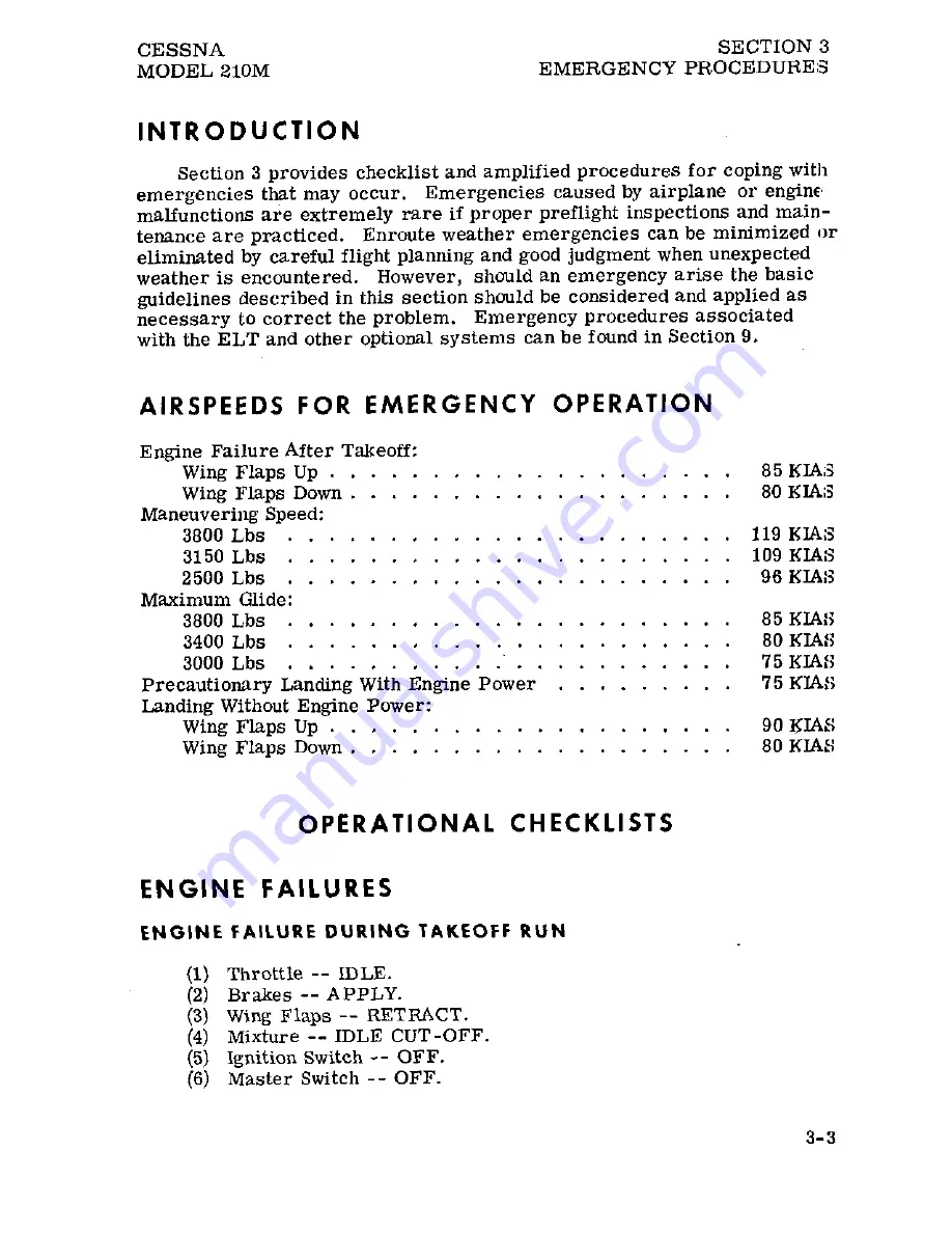 Cessna Centurion 210M 1977 Pilot Operating Handbook Download Page 25