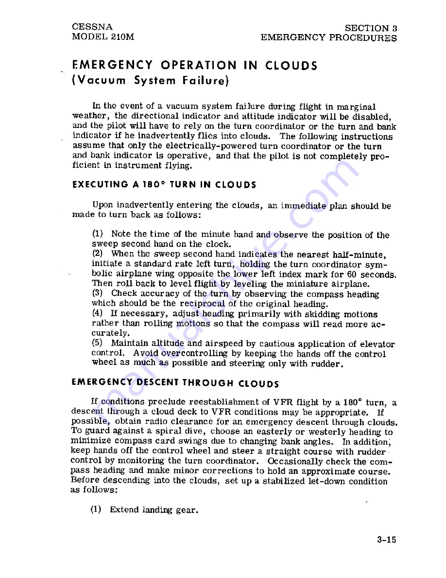 Cessna Centurion 210M 1977 Pilot Operating Handbook Download Page 36