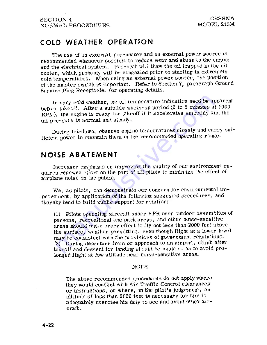 Cessna Centurion 210M 1977 Pilot Operating Handbook Download Page 64