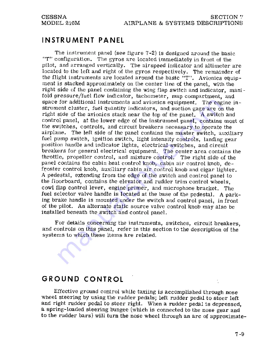 Cessna Centurion 210M 1977 Pilot Operating Handbook Download Page 132