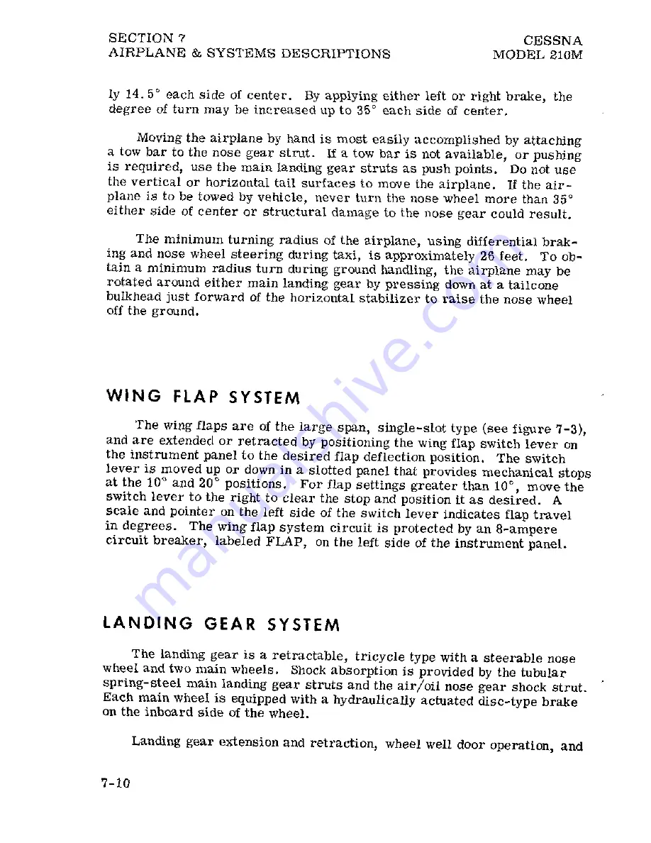 Cessna Centurion 210M 1977 Pilot Operating Handbook Download Page 133