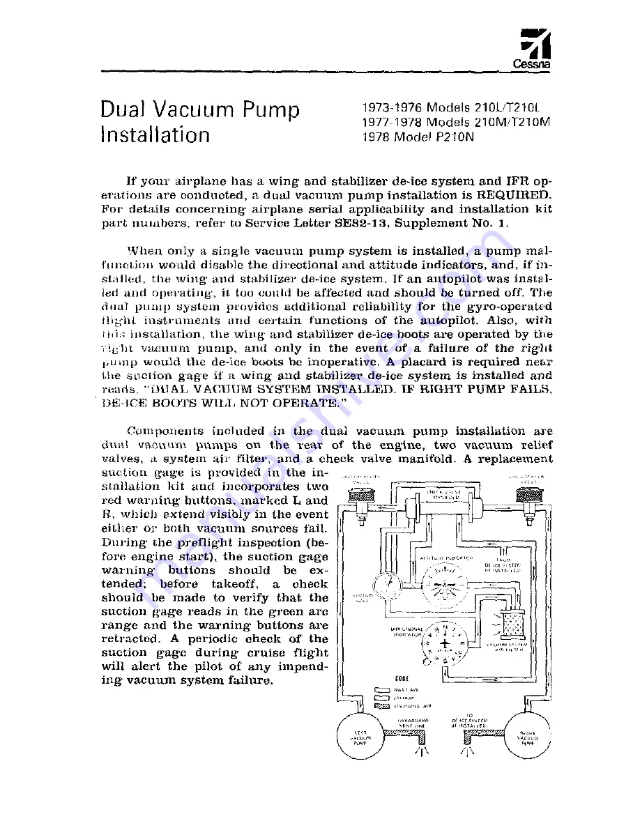 Cessna Centurion 210M 1977 Pilot Operating Handbook Download Page 171