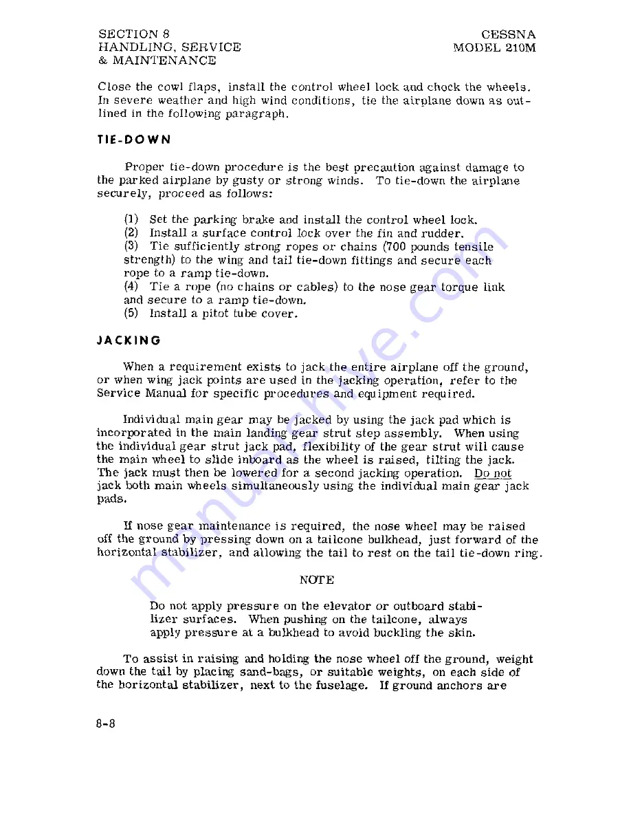 Cessna Centurion 210M 1977 Pilot Operating Handbook Download Page 178