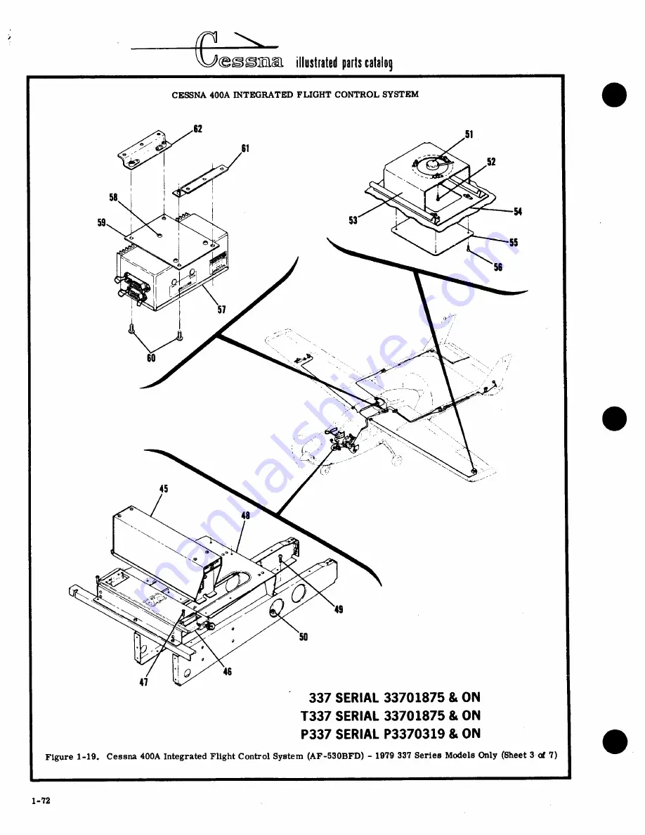 Cessna PRESSURIZED SKYMASTER II P337H Service & Parts Manual Download Page 82