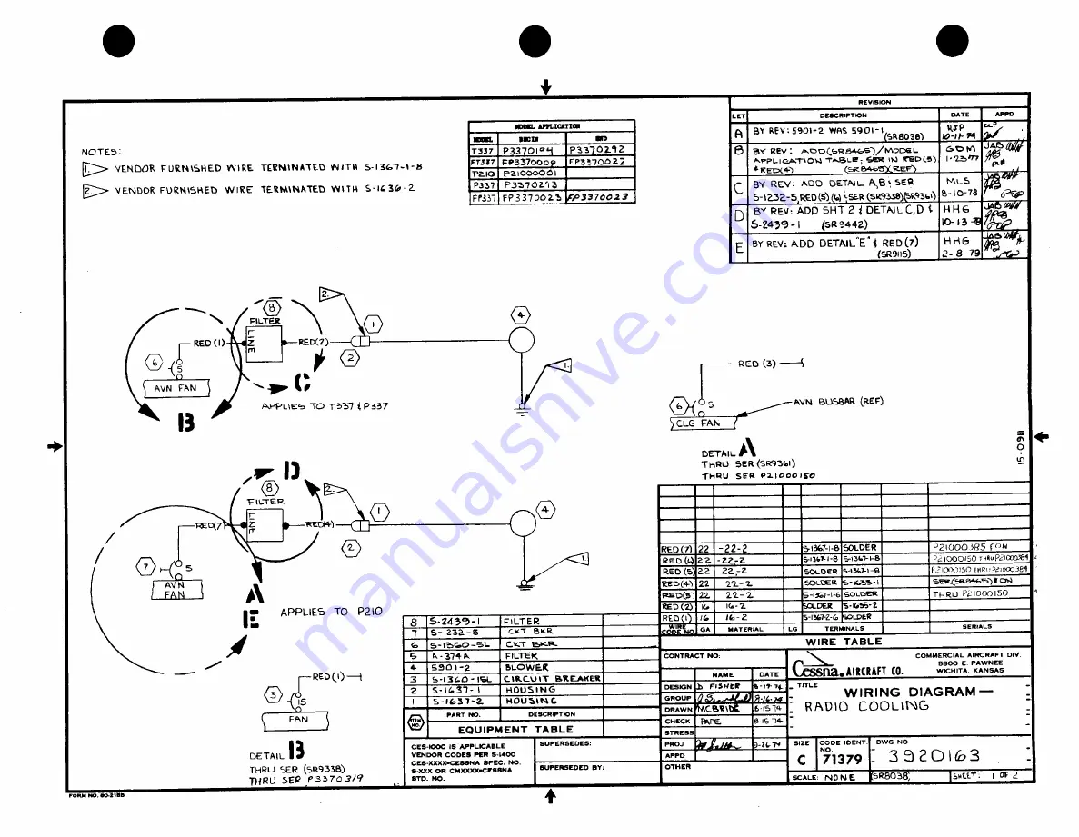 Cessna PRESSURIZED SKYMASTER II P337H Скачать руководство пользователя страница 227