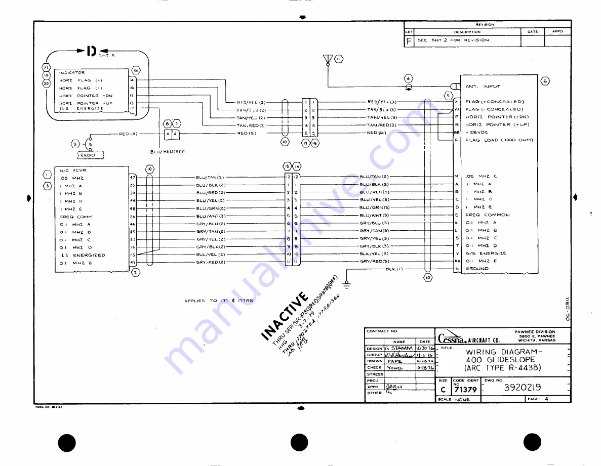 Cessna PRESSURIZED SKYMASTER II P337H Service & Parts Manual Download Page 284