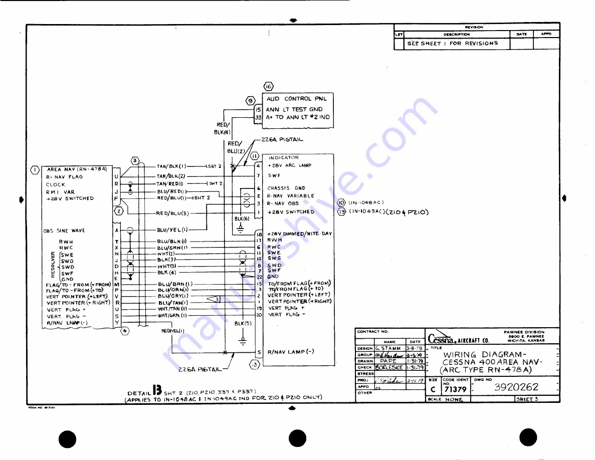 Cessna PRESSURIZED SKYMASTER II P337H Скачать руководство пользователя страница 372