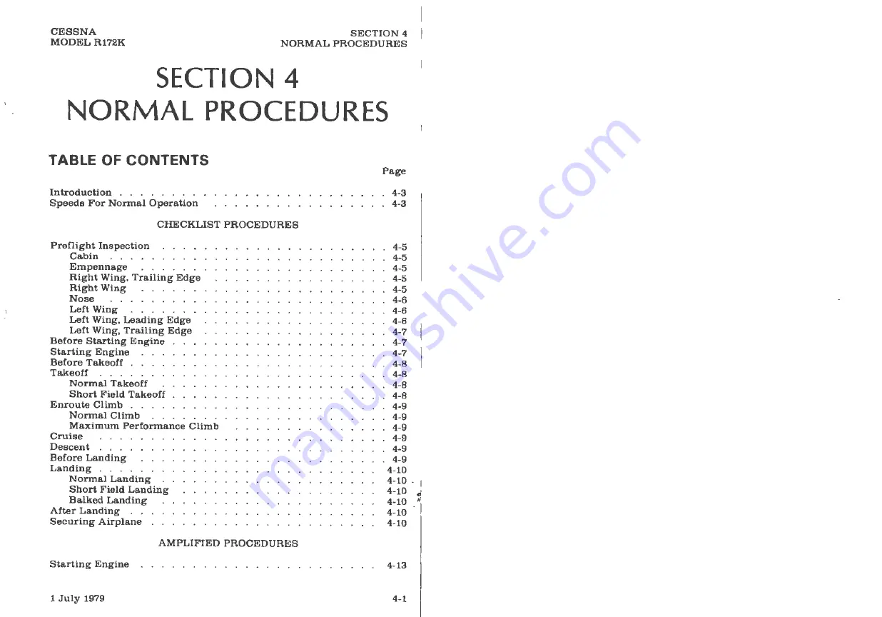 Cessna R172K 1980 Pilot Operating Handbook Download Page 26