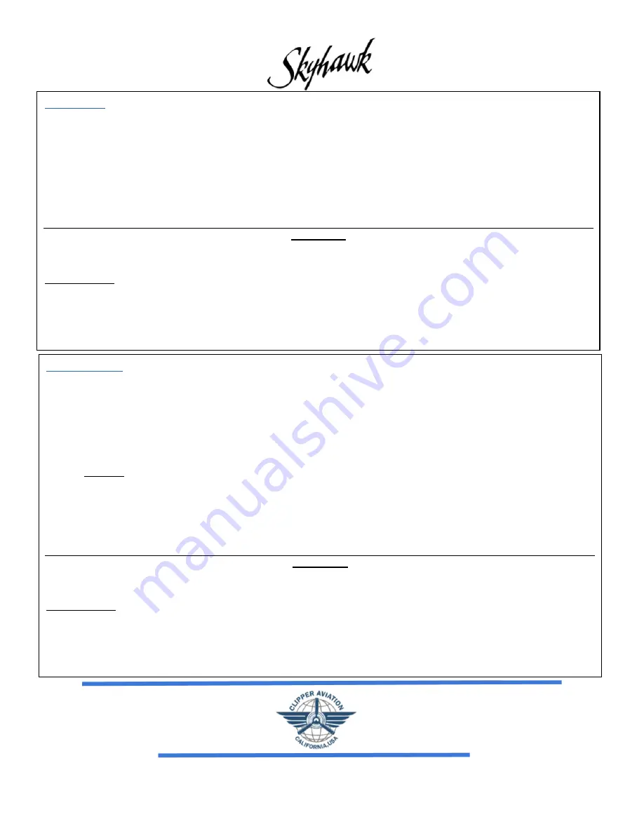 Cessna Skyhawk 172N Quick Reference Manual Download Page 8