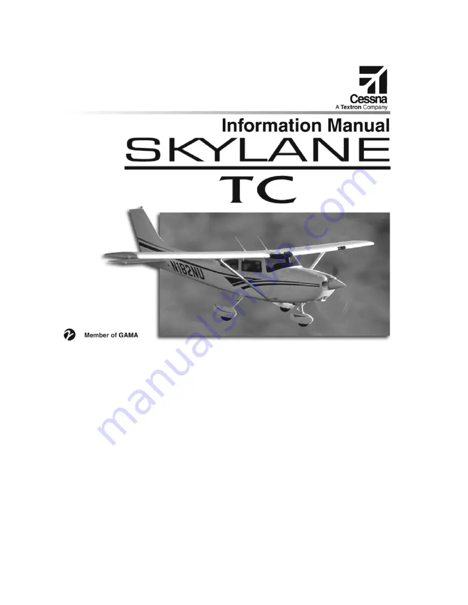 Cessna skylance tc T182T Скачать руководство пользователя страница 5