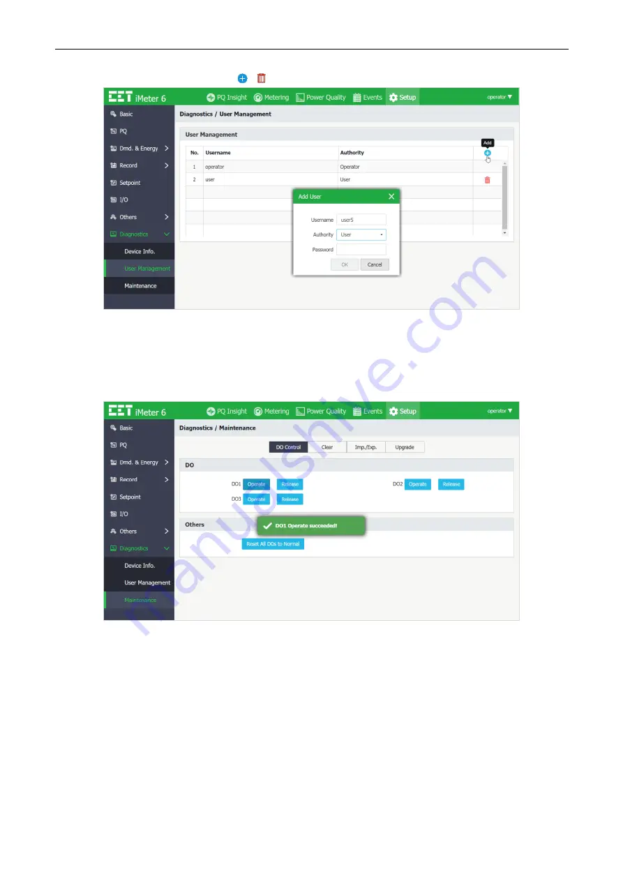 CET iMeter 6 User Manual Download Page 60