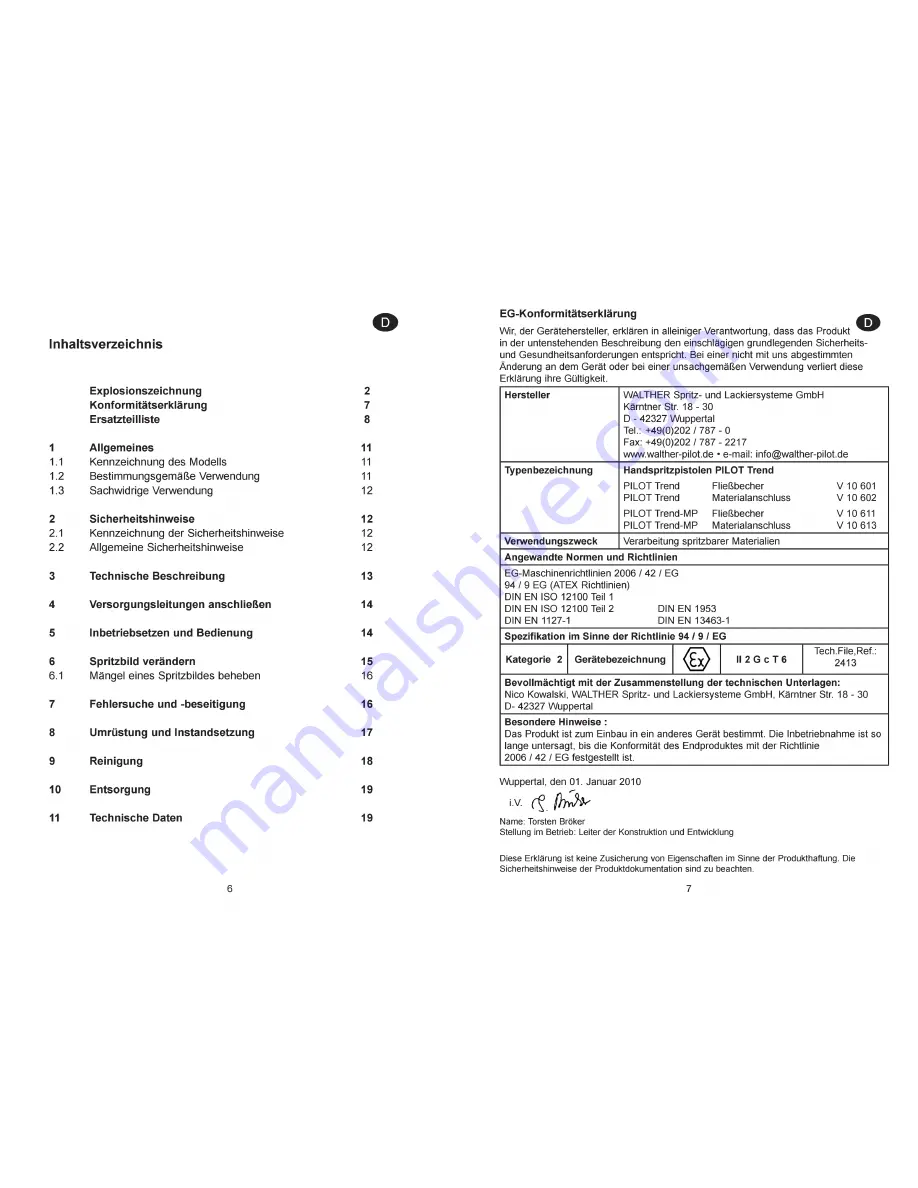 CET PILOT Trend Operating Instructions Manual Download Page 4