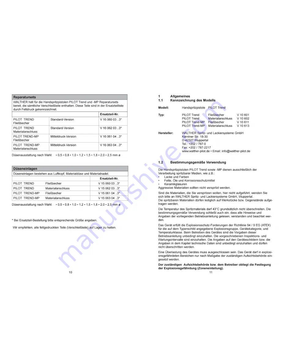 CET PILOT Trend Operating Instructions Manual Download Page 6