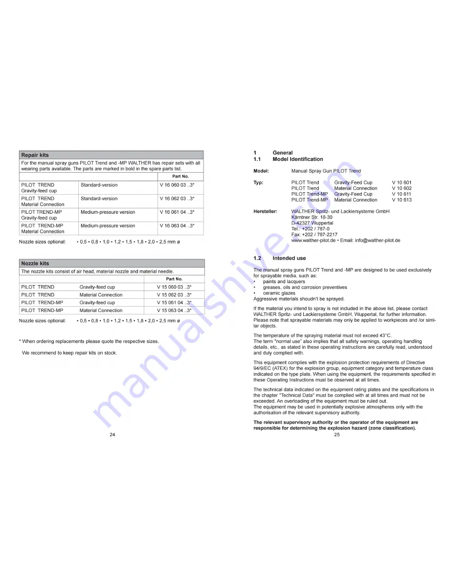 CET PILOT Trend Operating Instructions Manual Download Page 13