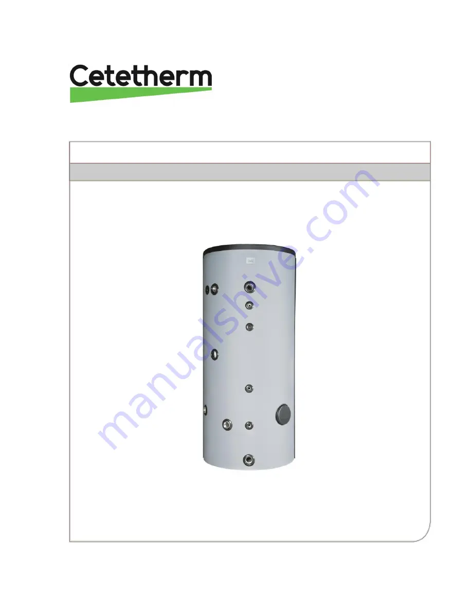 Cetetherm AQUATANK 316Ti Installation And Maintenance Instructions Manual Download Page 1