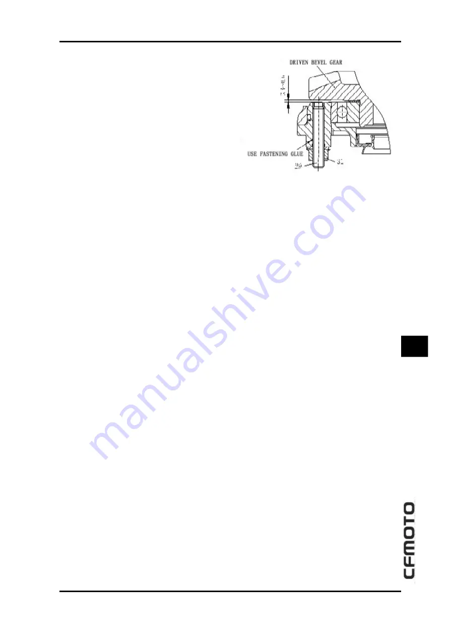 CF MOTO CF500-5B 2009 Service Manual Download Page 208