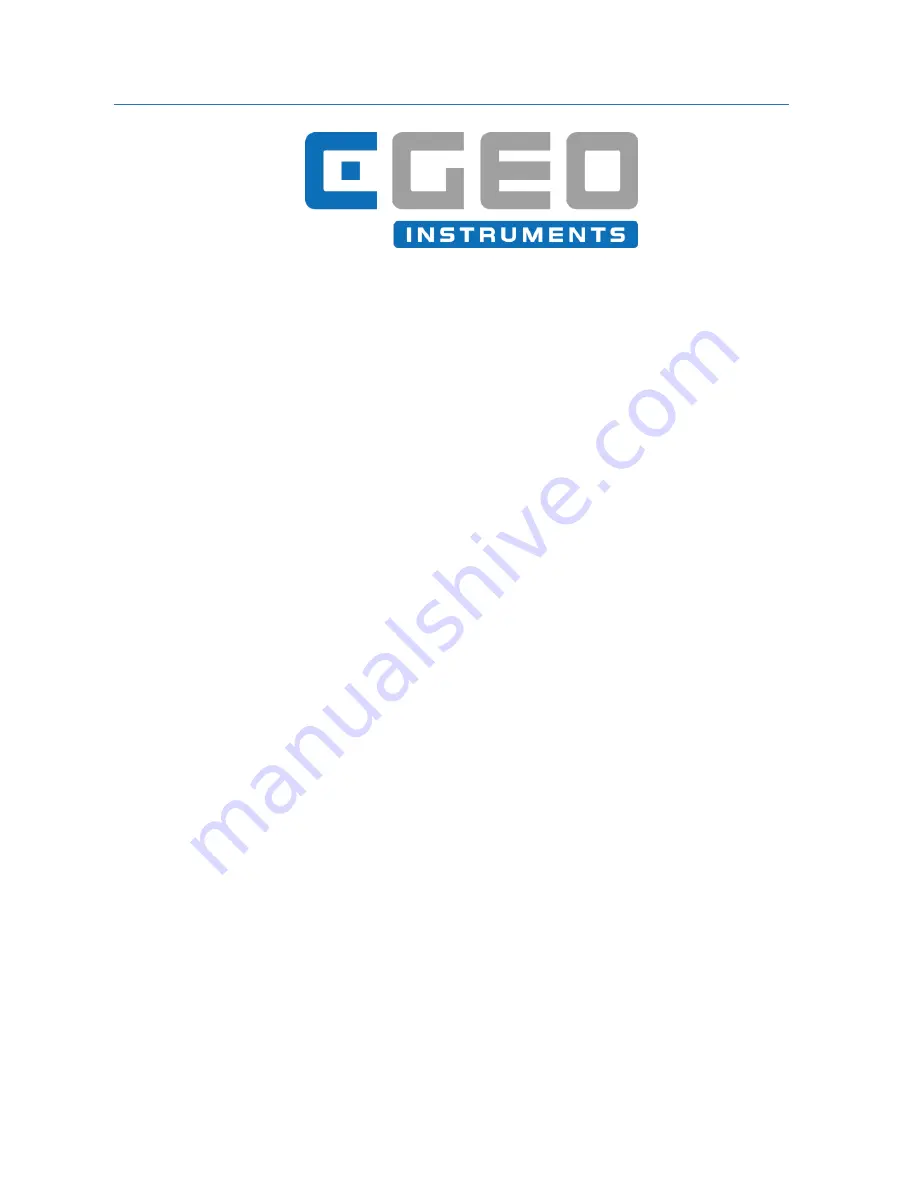 CGEO INTERNATIONAL LIMITED CGEO-CR Installation Manual Download Page 1