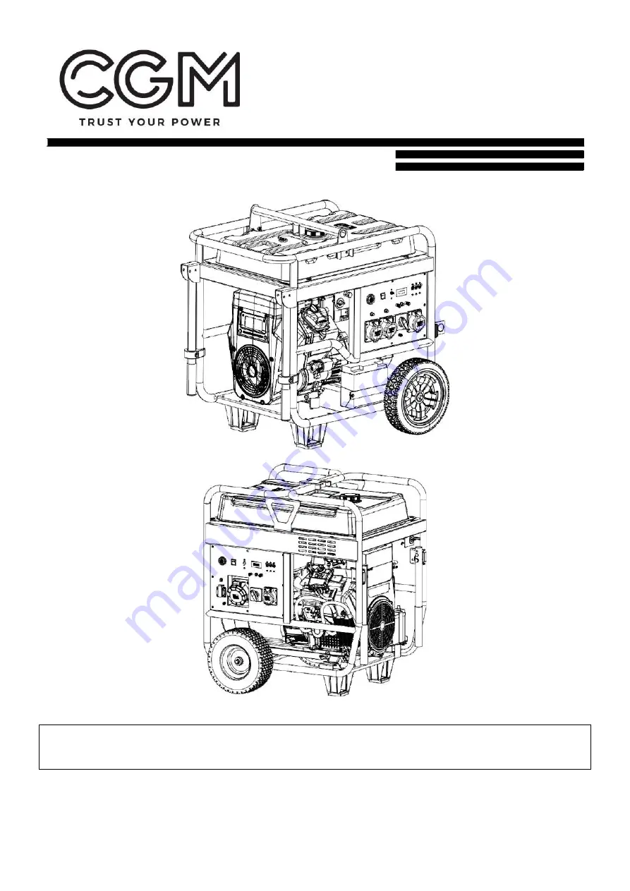 CGM DUAL15000SP Operator'S Manual Download Page 37