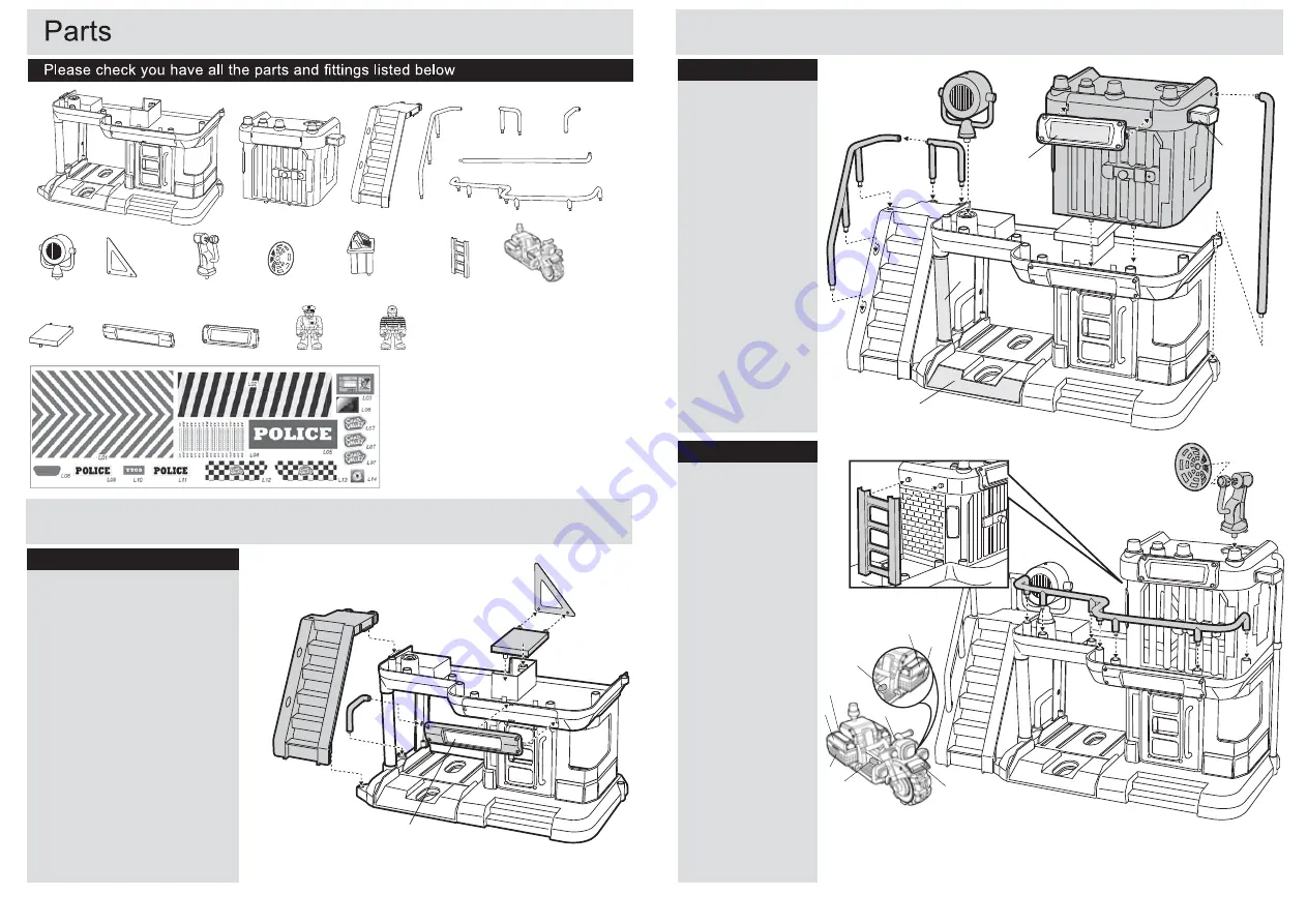 Chad Valley Police Station 521/2453 Assembly & User Instructions Download Page 2