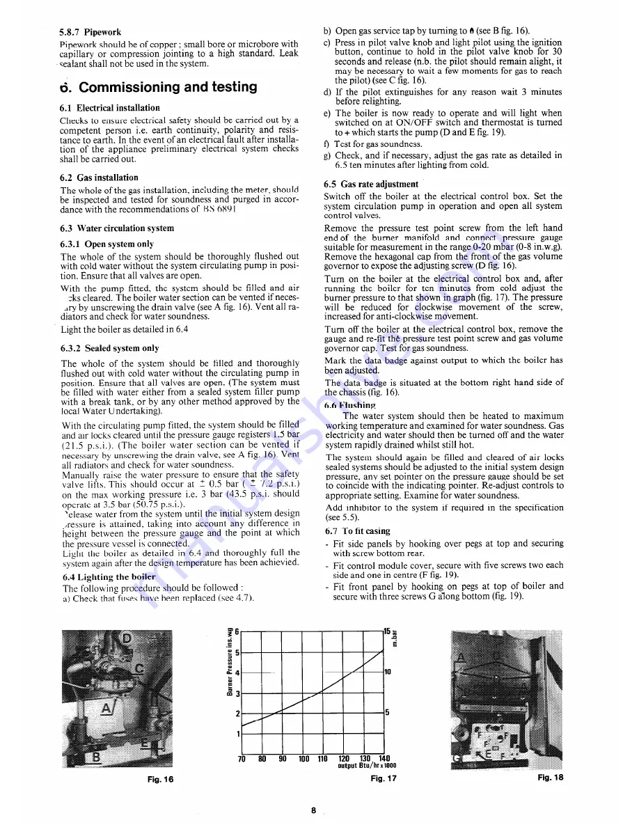 Chaffoteaux & Maury Flexiflame 140 Installation And Servicing Instructions Download Page 11