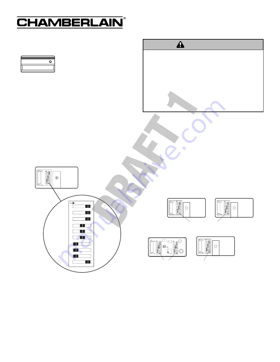 Chamberlain 300MC Manual Download Page 1