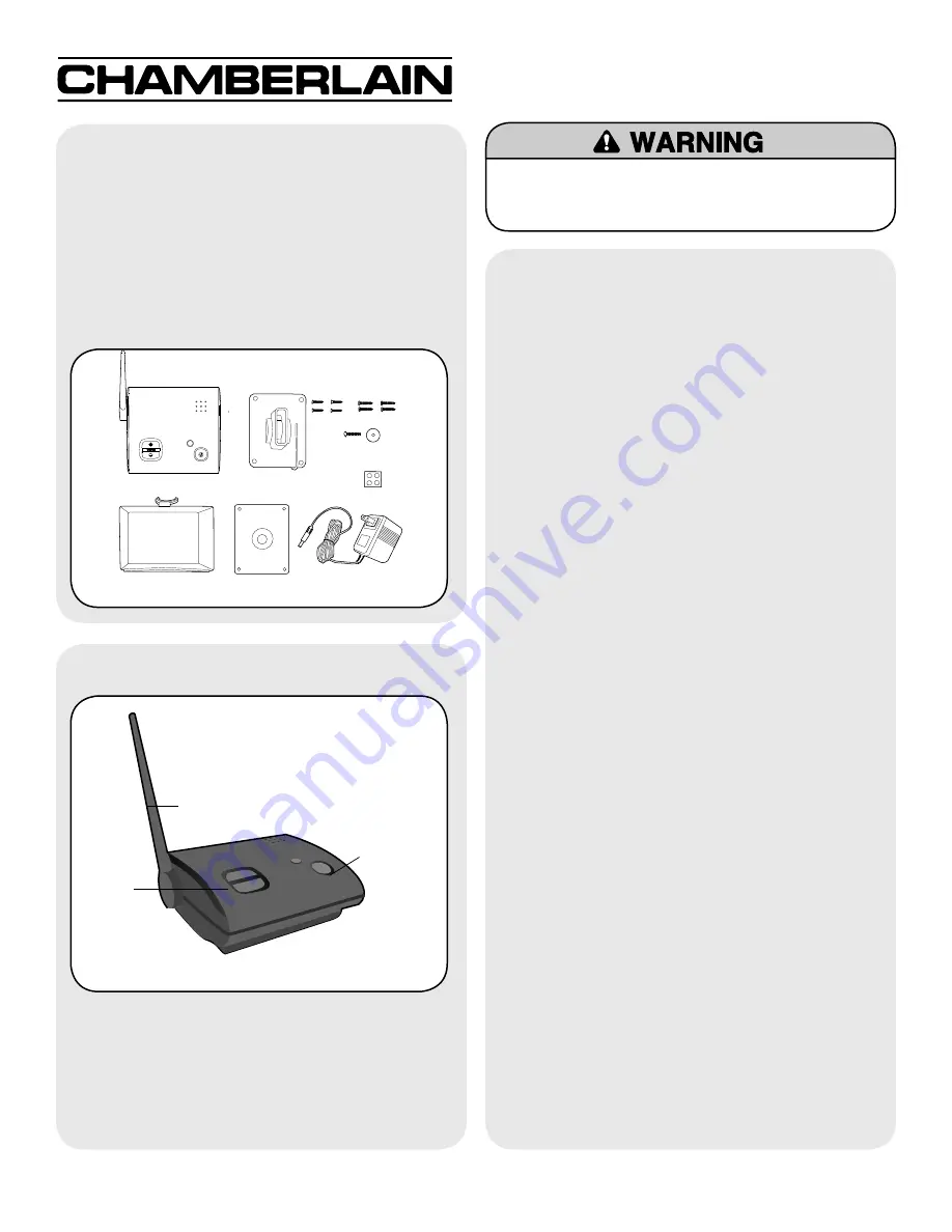 Chamberlain CWA2000 User Manual Download Page 1