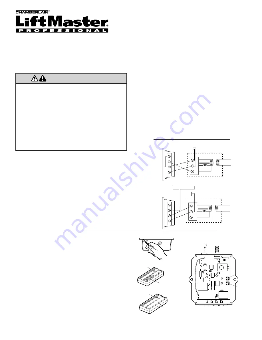 Chamberlain LiftMaster 422LM Скачать руководство пользователя страница 2