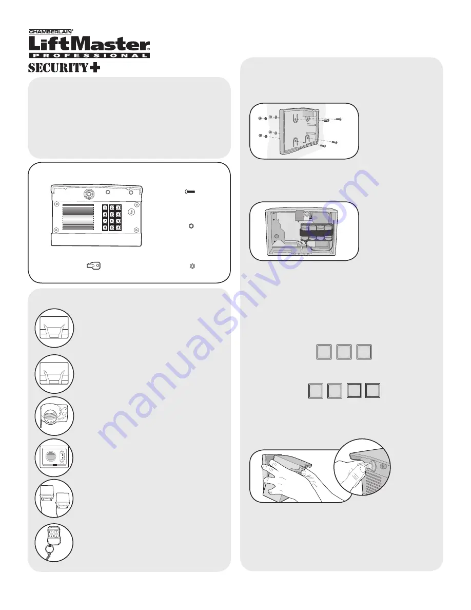 Chamberlain LIFTMASTER MUGAPLM User Manual Download Page 1