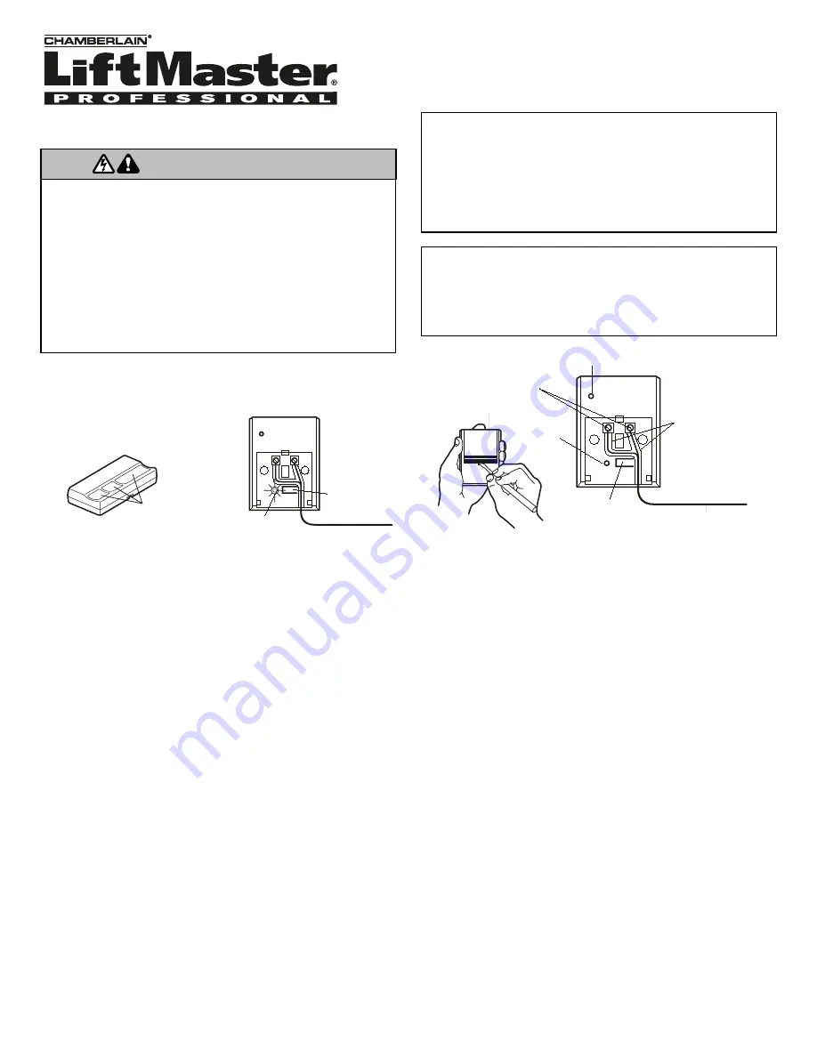 Chamberlain LiftMaster Professional 365LM Owner'S Manual Download Page 2